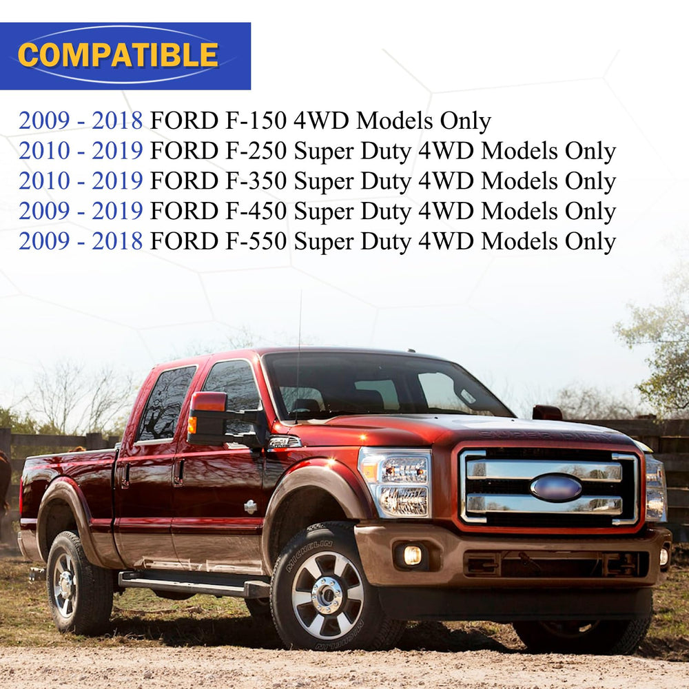 X4XZ end link compatibility illustration for Ford F-Series 4WD.