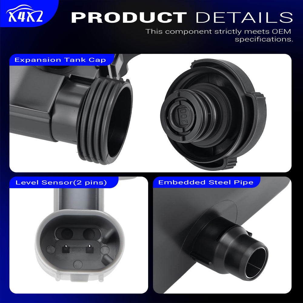 X4XZ high-quality plastic reservoir detail for BMW E46, long-lasting performance.