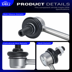 X4XZ K80230 front stabilizer link, Toyota Prius, assembly view, supports safe mobility.