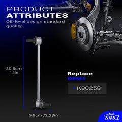 X4XZ K80258 front stabilizer sway bar end link boosts suspension life for Daewoo Nubira