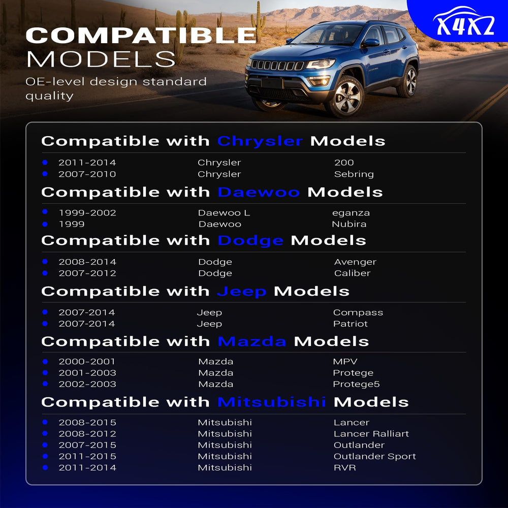 X4XZ K80258 front stabilizer sway bar end link enhances turn precision for Jeep Patriot
