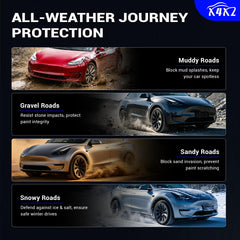 X4XZ mud flaps rear left for Tesla Model 3 shield rear quarter from dirt