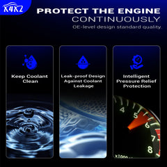 X4XZ OEM replacement reservoir for BMW E46, value-focused fit.