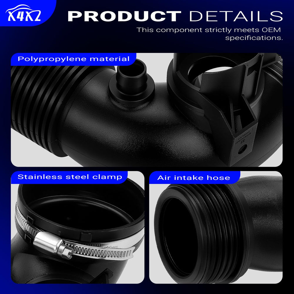 X4XZ packaging includes air intake hose for quick replacement.
