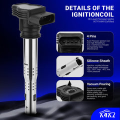 X4XZ packaging-front-view reveals four coils and four plugs.