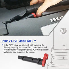 X4XZ PCV Valve Assembly for Civic models, supports longevity and easy maintenance.