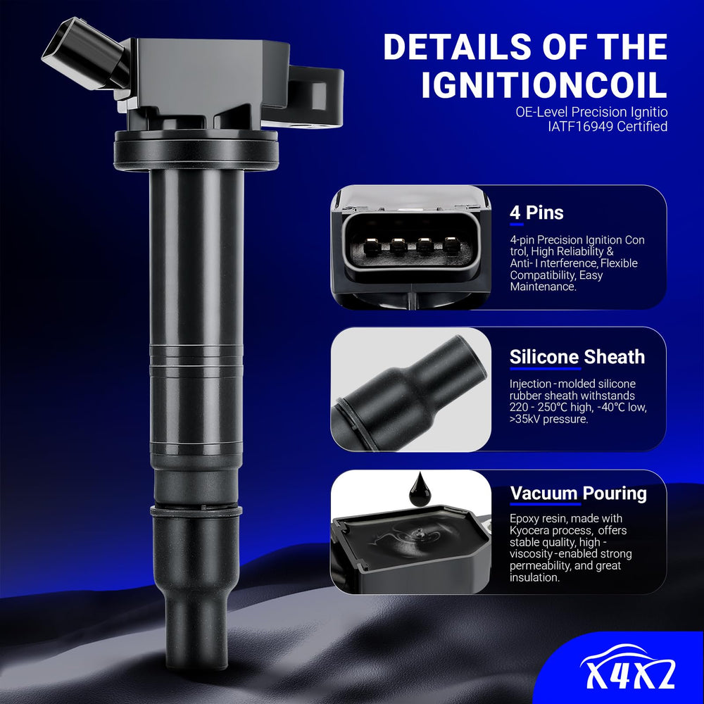 X4XZ thermoplastic coil connector resists heat cycling for durability.