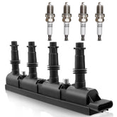 X4XZ UF669 ignition coil closeup shows durable construction for reliable starts.