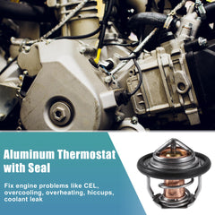 Aluminum body closeup on X AUTOHAUX UTV thermostat highlights durability.