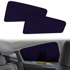 XCBYT rear-side shade close-up demonstrates UV protection for Model Y