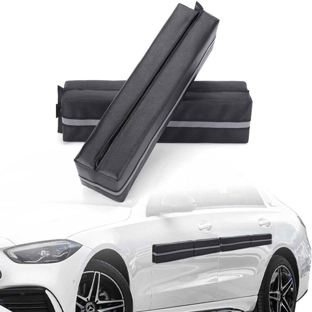XCELLENT GLOBAL XG magnetic door protector setup on steel door for dent defense