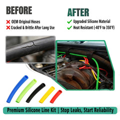 XDBower black 8ft hose enables long, clean hose runs in tight spaces.