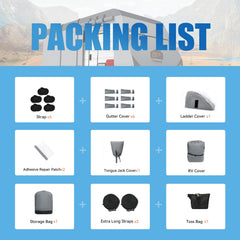 Xenjum travel trailer cover PU coating increases UV resistance.