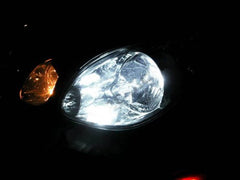 Xentec 9006 Ultra White bulb car headlamp for enhanced nighttime visibility.