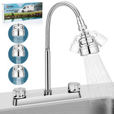 XFIRE-GEAR RV sink faucet 360-degree sprayer for flexible cleaning in RV kitchens.