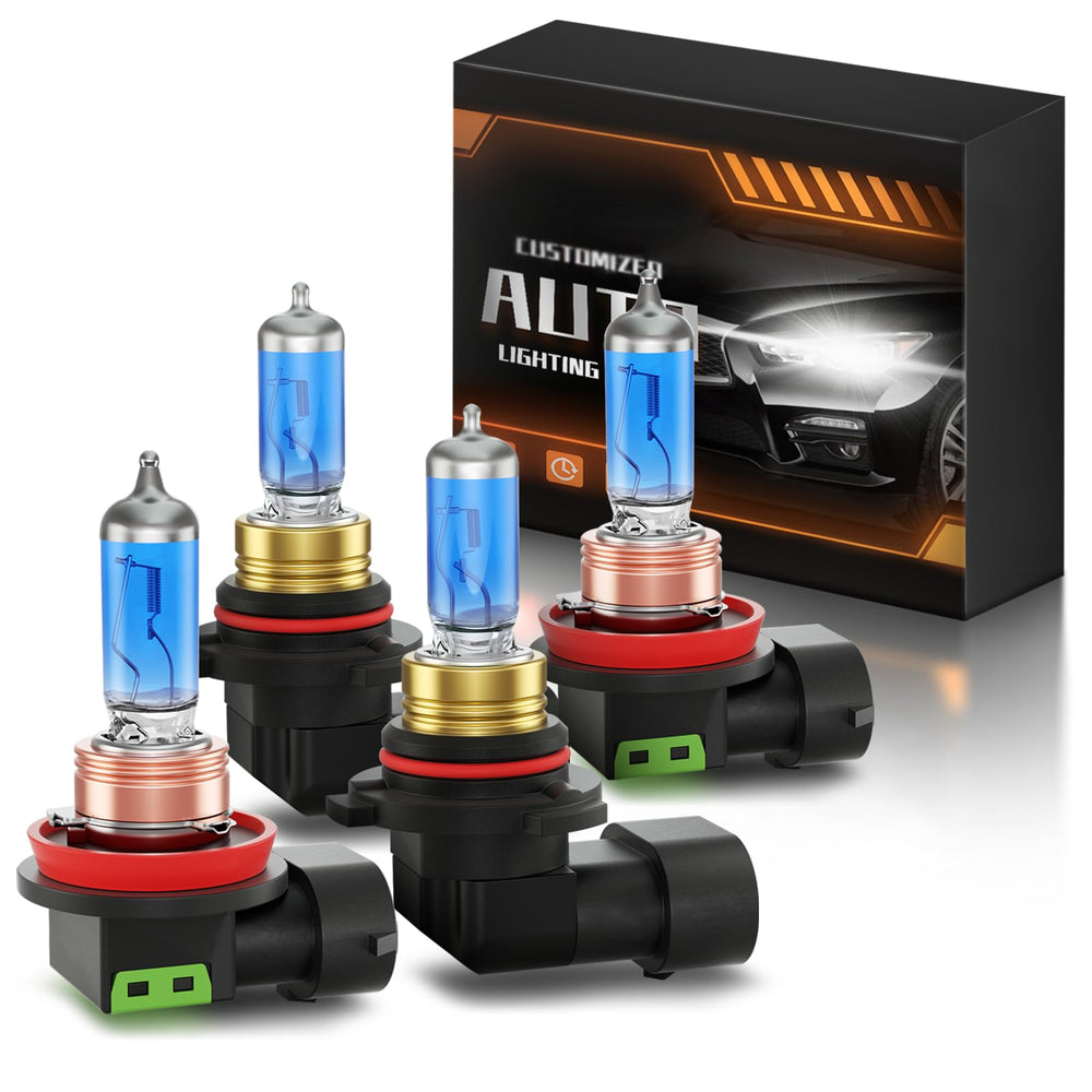 XFLHEHD 4Runner bulbs package front view for quick upgrade to brighter night visibility.