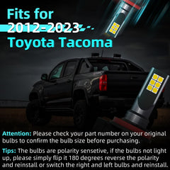 XFLHEHD Tacoma LED fog light bulbs ready for plug-and-play upgrade.