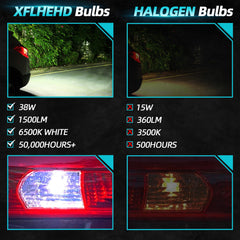XFLHEHD two-piece kit with high-lumen output for safer backing.