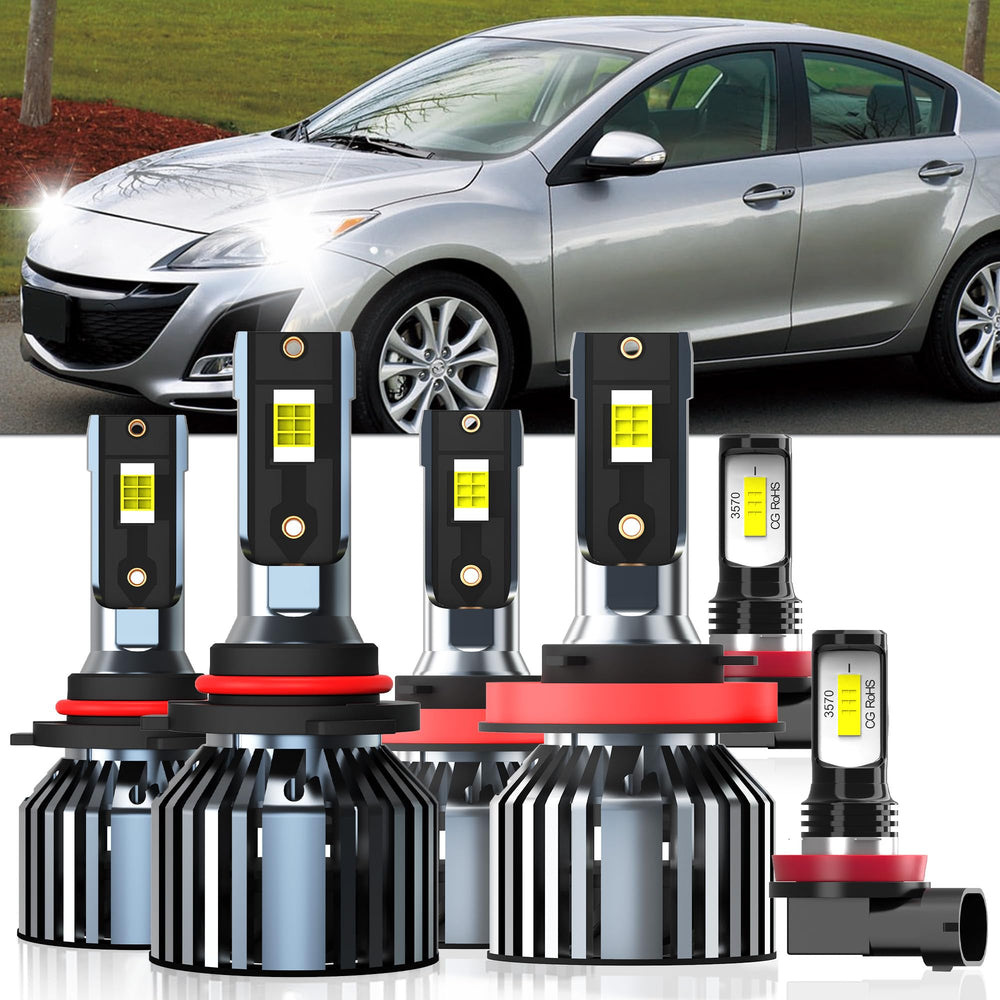 XG Glitter Lights for Mazda 3 9005 high-beam bulbs enhance night visibility