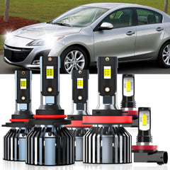 XG Glitter Lights for Mazda 3 9005 high-beam bulbs enhance night visibility
