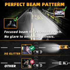 XG Glitter H11 fog bulbs provide reliable fog-light performance