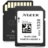 XGEEK 2026 navigation SD card front for easy installation and updated maps.