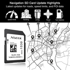 XGEEK preloaded maps save time before trips.