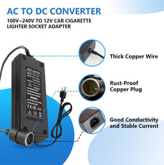 Xhorse 110V to 12V converter output cable details for safe power transfer.