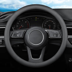 XHRING steering wheel cover on Ford Fusion enhances grip and interior style.