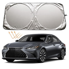 XHRING windshield sun shade for Lexus IS250 cooling the cabin with shielded glare reduction