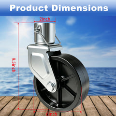 XIANGZI 1200lb capacity trailer jack wheel suitable for heavy duty towing