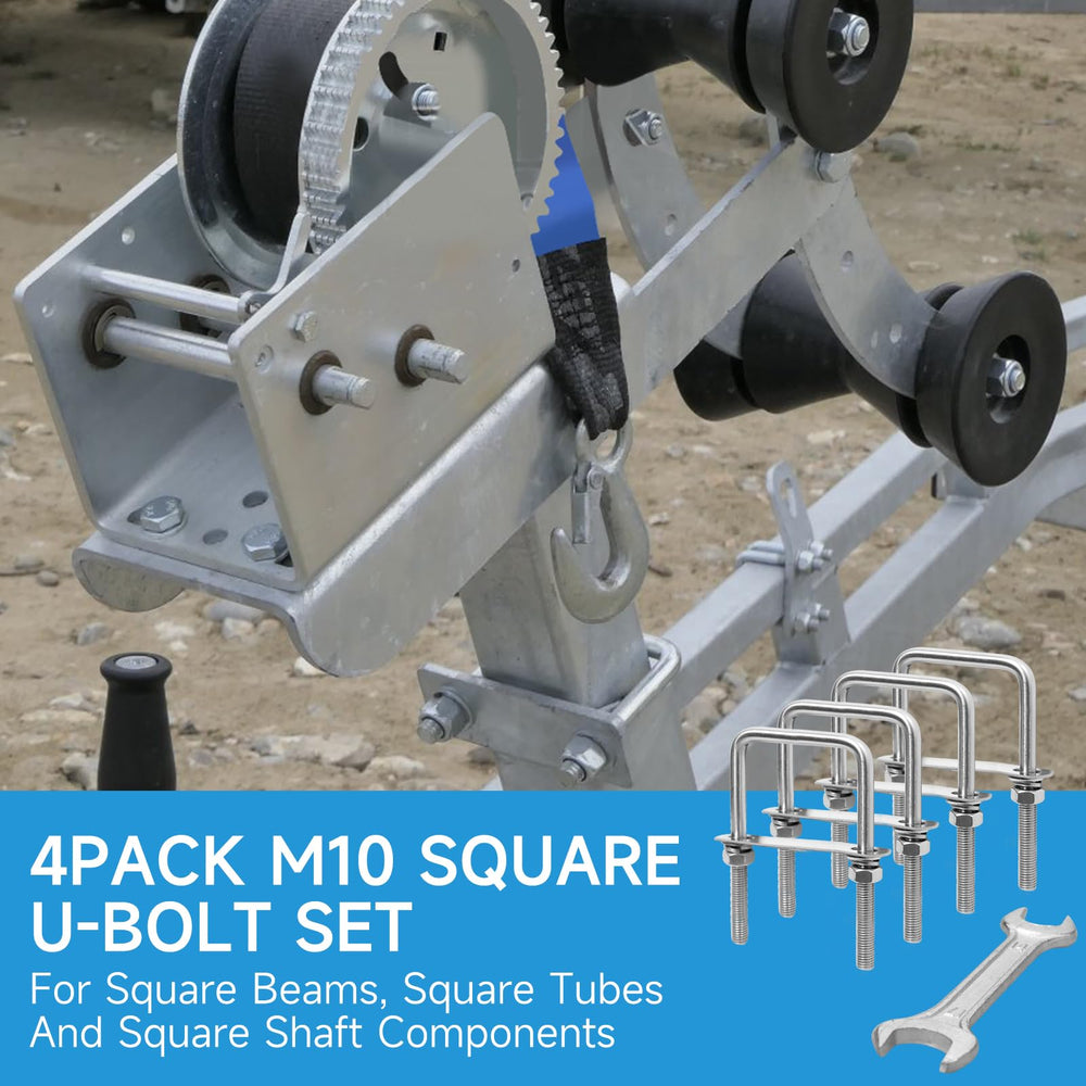 XIANGZI U-bolts with wrench included for fast installation.