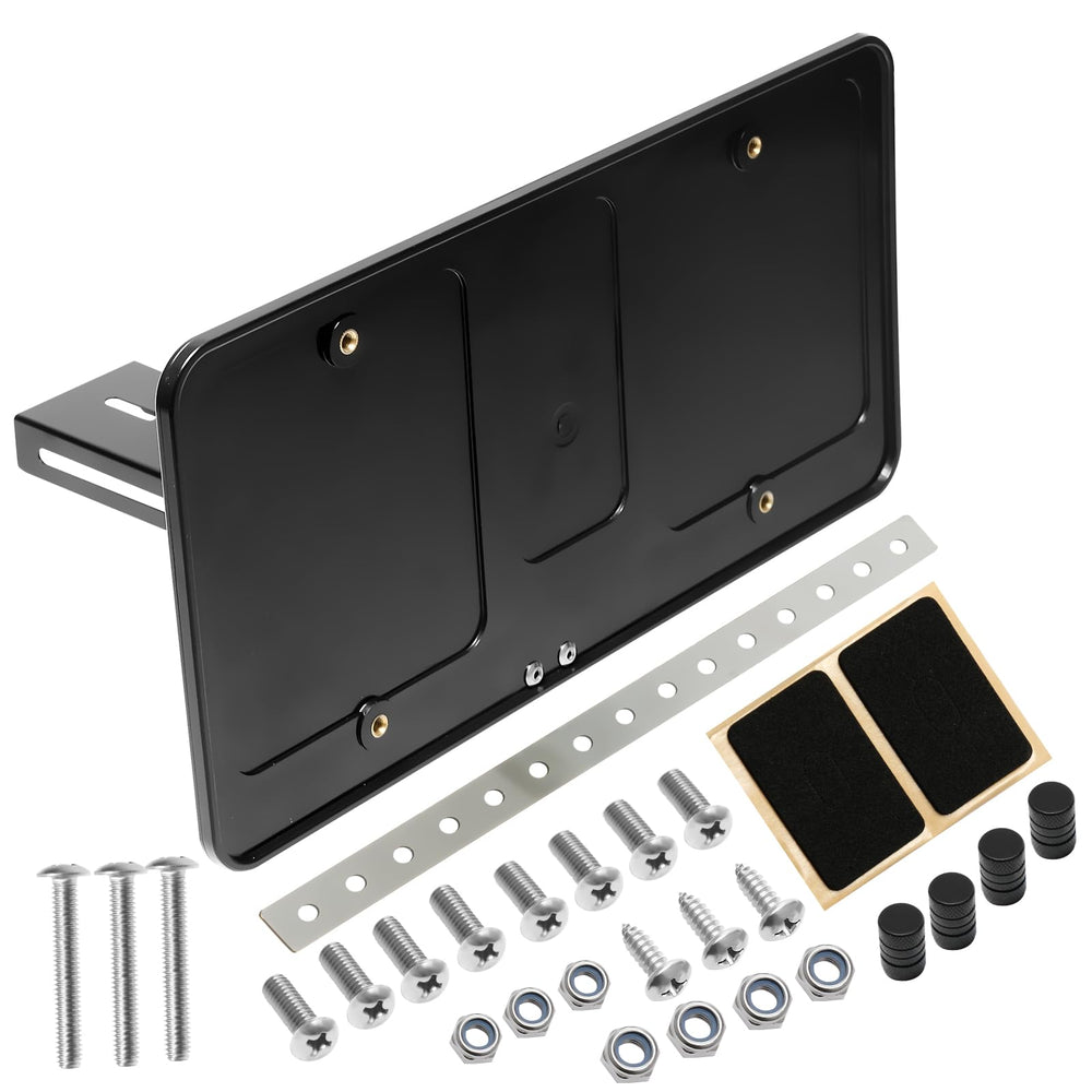 XIAOYOUZZZ universal front license frame front view with flip-up display for quick access