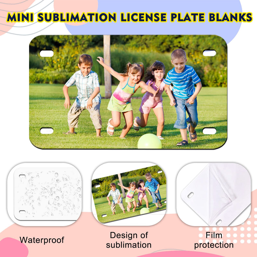 XIHEYOMI 6x3 inch white sublimation blank ideal for vinyl or UV printing.