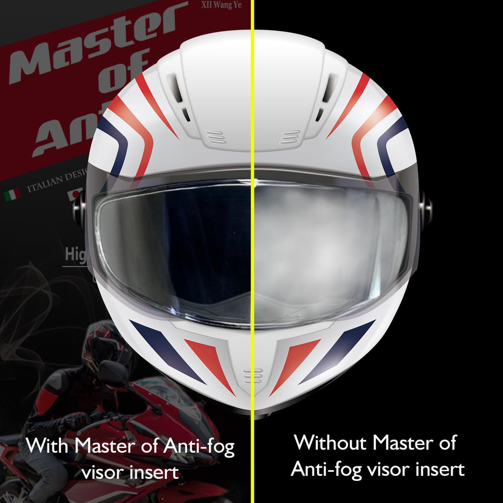 XII WANG YE clear anti-fog visor insert delivers HD vision