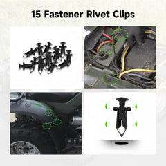 XIKOBY ATV fender clips pack demonstrates easy mounting for secure body panels.