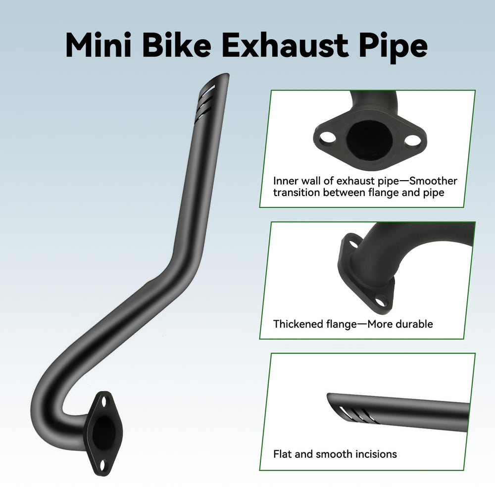 XIKOBY center exit exhaust for Coleman CT100U enhances clearance and style.