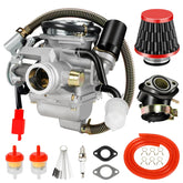 XIKOBY gy6 150cc carburetor kit close-up for precise fuel-air mix tuning