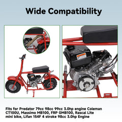 XIKOBY includes gasket, spark plug, lock washers and hardware for easy install