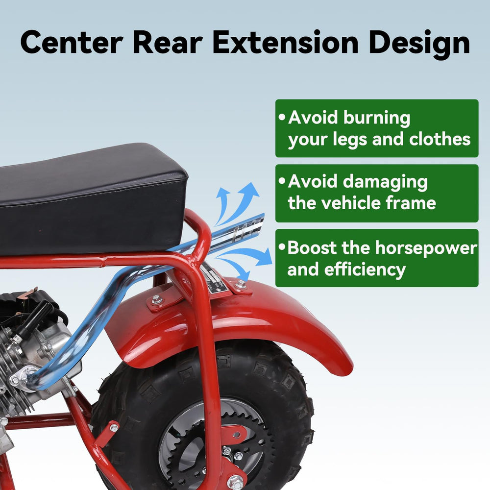 XIKOBY polished stainless steel TIG-welded exhaust combines durability with sleek aesthetics
