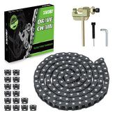 XIKOBY T8F 116-link chain for dirt bikes with high tensile strength.