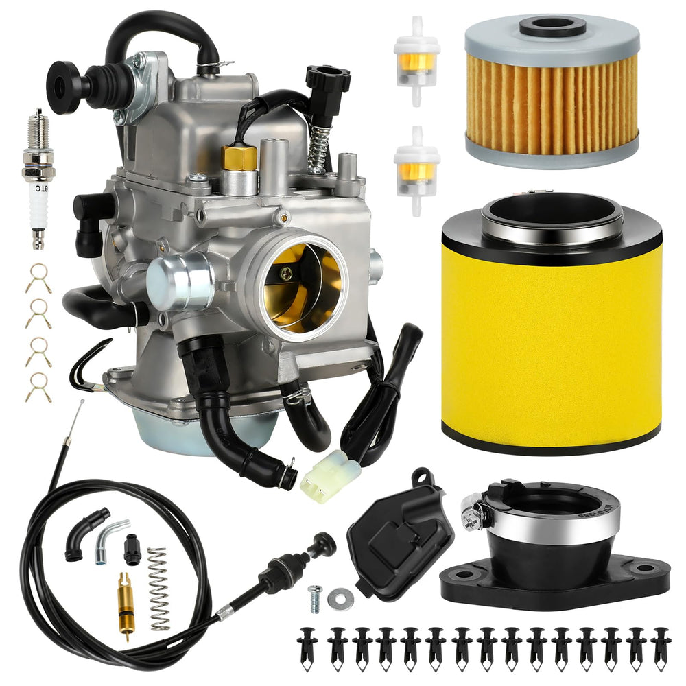 XIKOBY TRX350 carburetor kit front view enhances cold starts and performance