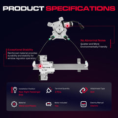 XIMAKA Chevrolet Tahoe regulator fits rear window for consistent movement