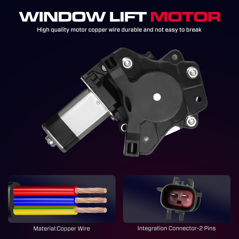 XIMAKA rear-right regulator compatible with Dodge Dakota rear door.