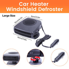 Xximuim ABS-material body ensures durable portable car heater for trips.