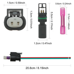 XINSAUTO package includes sensor connector and electrical connector