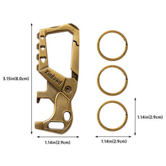 Xindawd carabiner bottle-opener keychain provides convenient tool access.