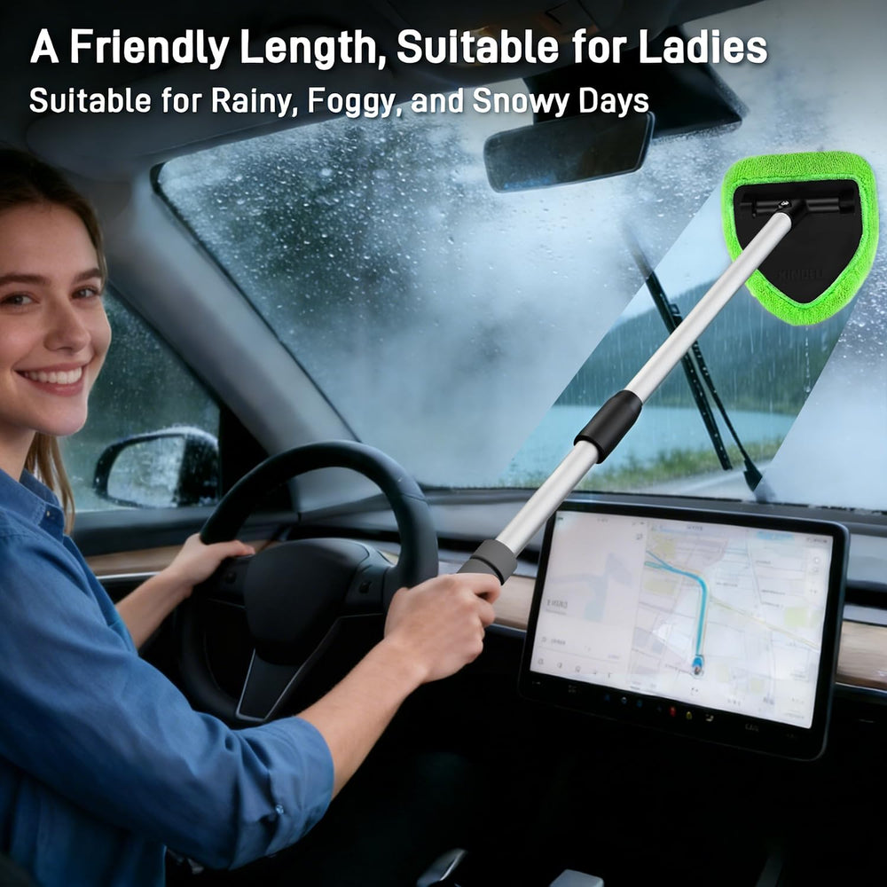 XINDELL extendable handle reaches difficult corners on interior and exterior windows
