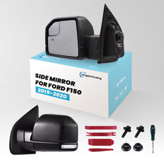 Xingsichuang F150 left driver side mirror with chrome finish for precise OEM look