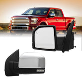 Xingsichuang left driver side mirror for Ford F-150 with chrome finish enhances OEM look